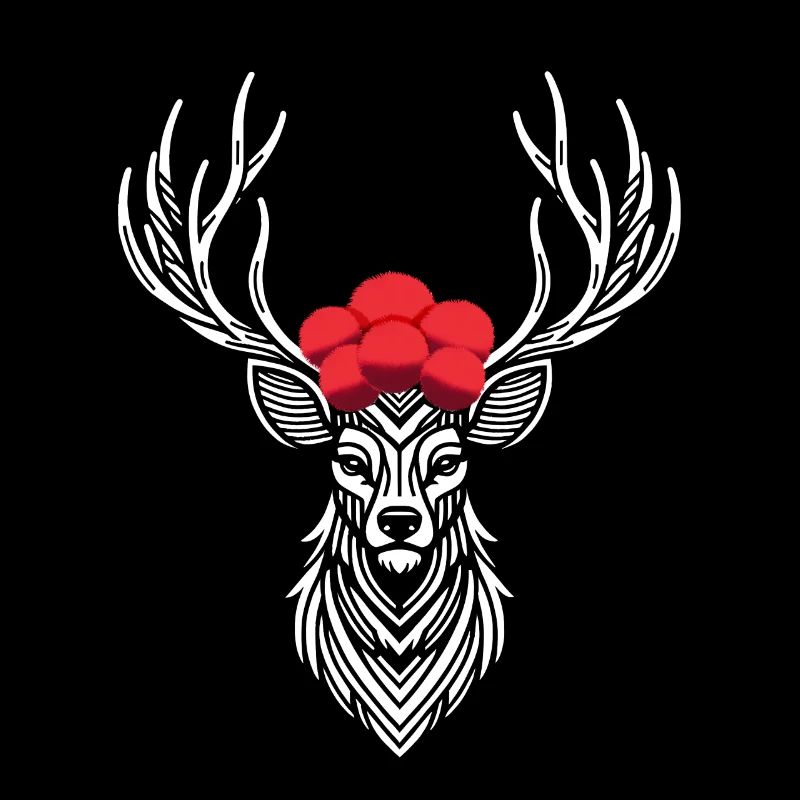 Schwarzwald Hirsch Wald-Design