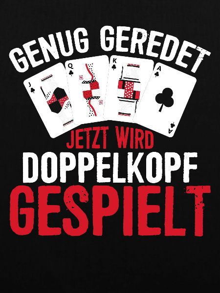 Jetzt wird Doppelkopf gespielt Kartenspiel