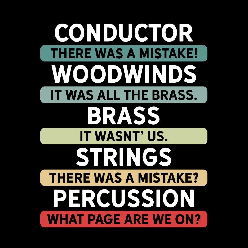 Lustiges Dirigenten und Orchester