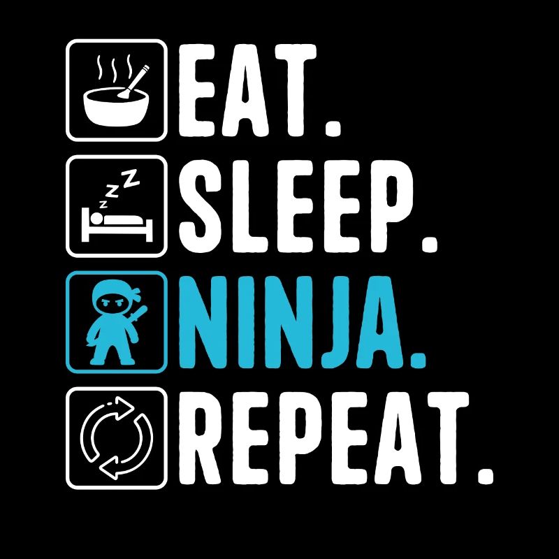 Eat Sleep Ninja Repeat Ninja Karate Boy Ninja