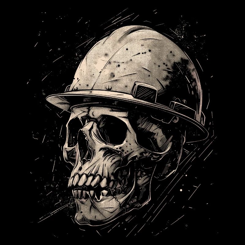Skull Construction Worker