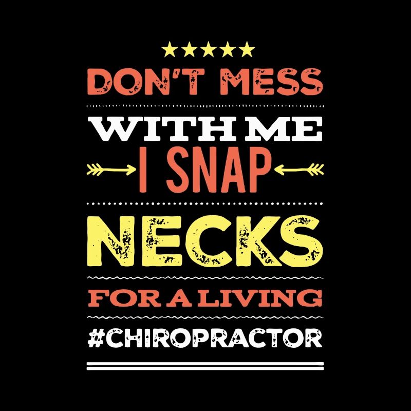 Chiropraktiker Geschenkidee lustig Spruch Physio