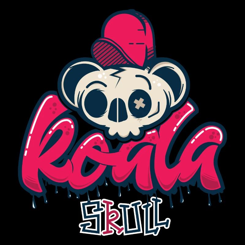 Koala Skull Graffiti
