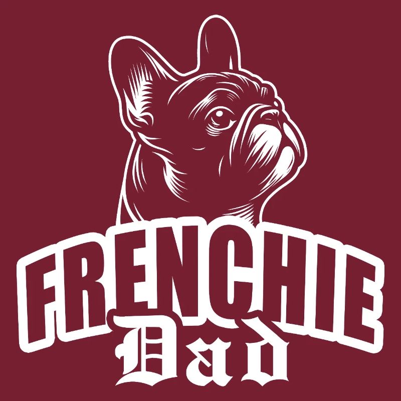 "Frenchie Dad" mit Hundekopf