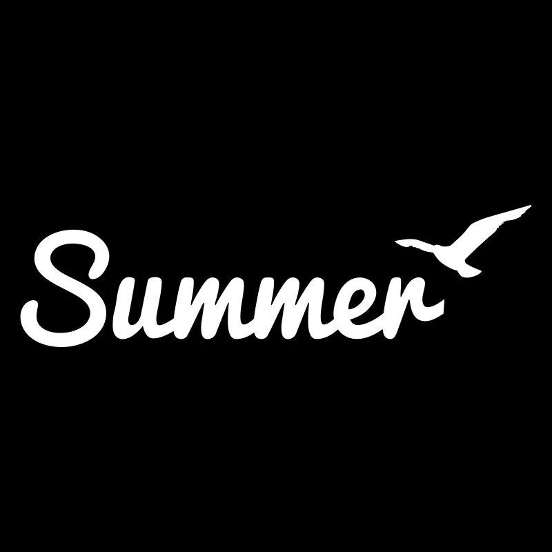 Summer statement with seagull