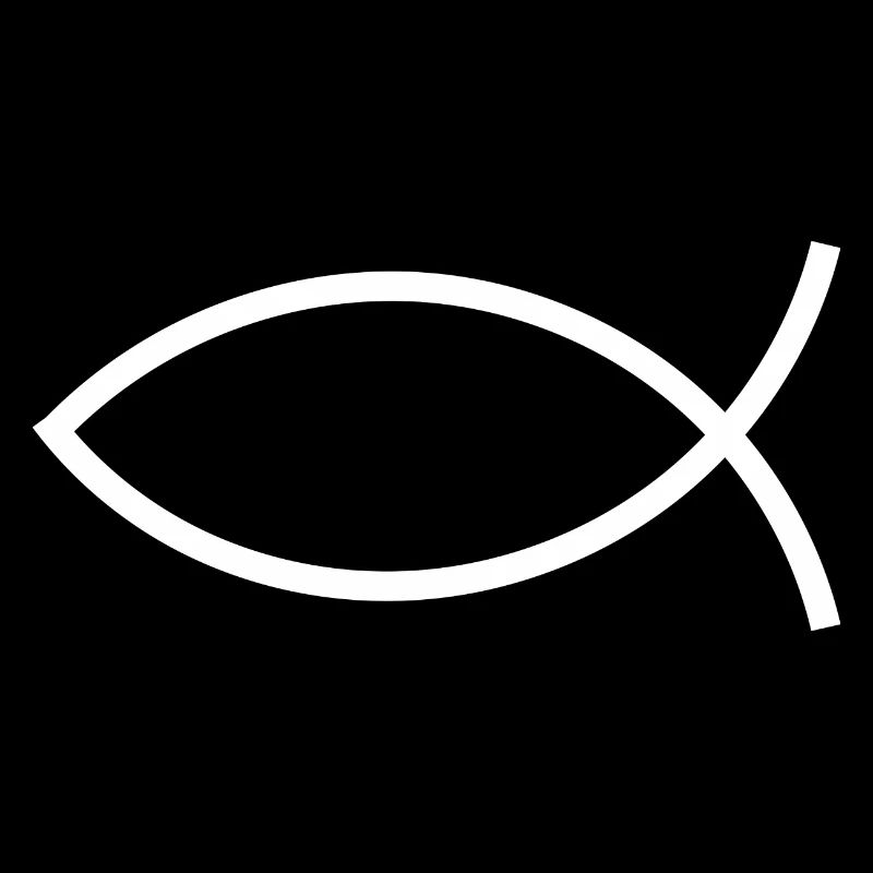 Jésus Poisson Blanc Ichthys Poisson Jésus