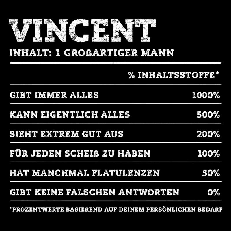 Vincent Großartiger Mann Vorname