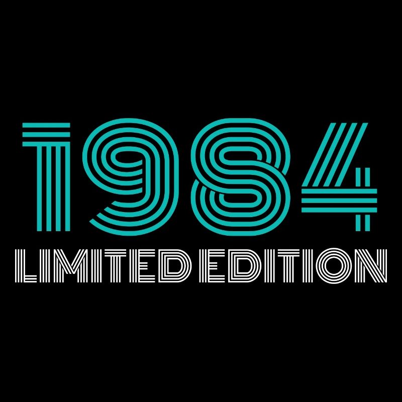 Conception d'anniversaire en édition limitée de 1984
