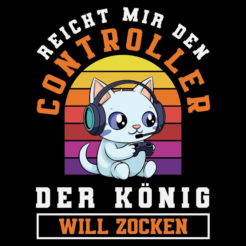 Hands me the controller – King wants to play