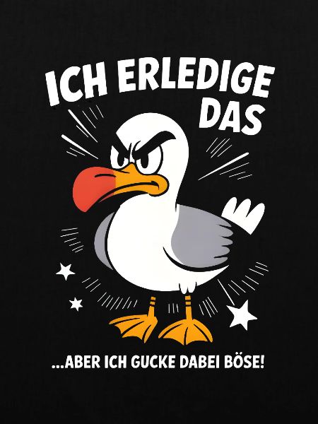 Möwe Seevogel Nen scheiss muss ich