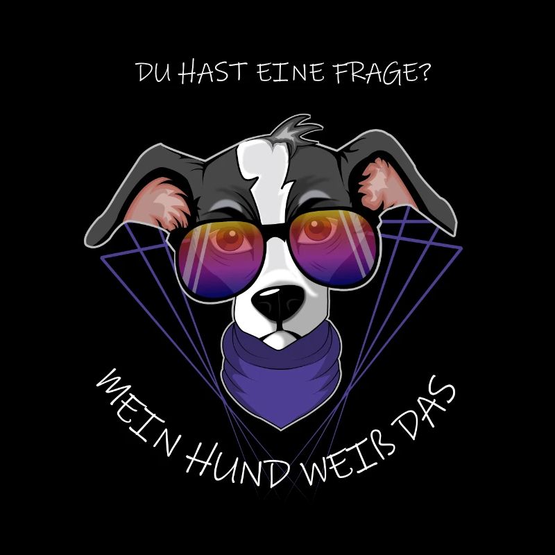 Hund mit Brille