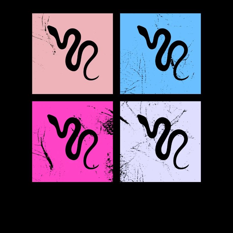 Snake Retro Reptile Python Gift idea