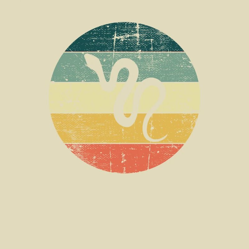 Snake Retro Reptile Python Gift idea