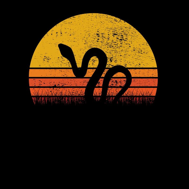 Snake Retro Reptile Python Gift idea