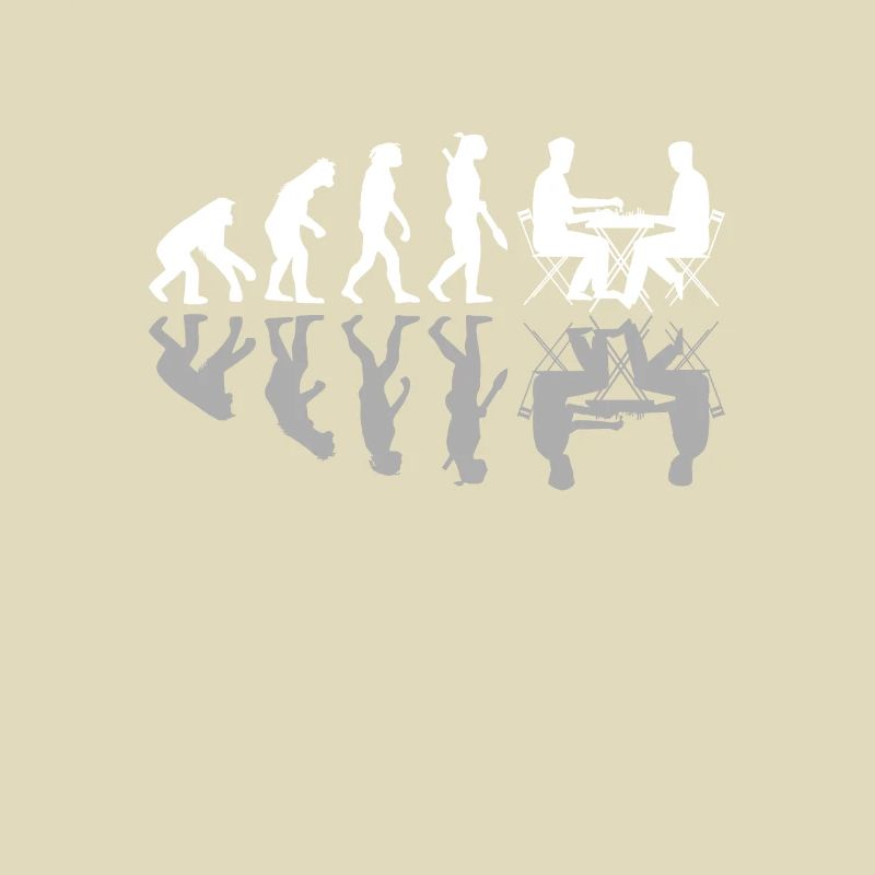 Human Evolution Chess Player Pieces Board Games