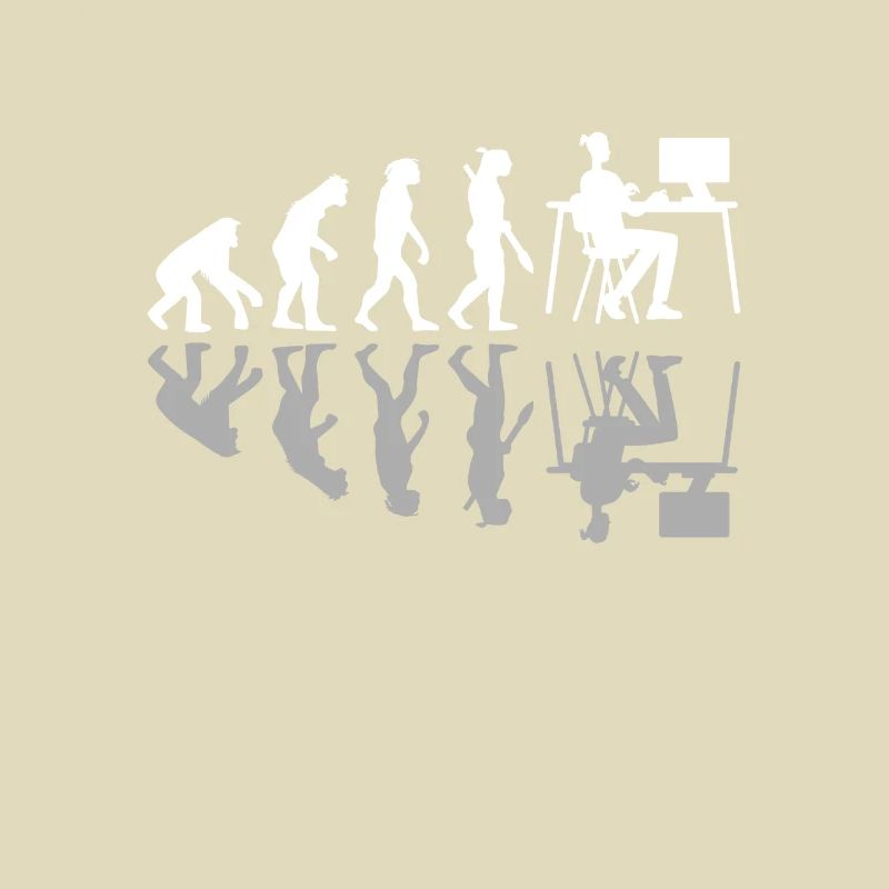 Human Evolution Web Designer Humor Digital Design