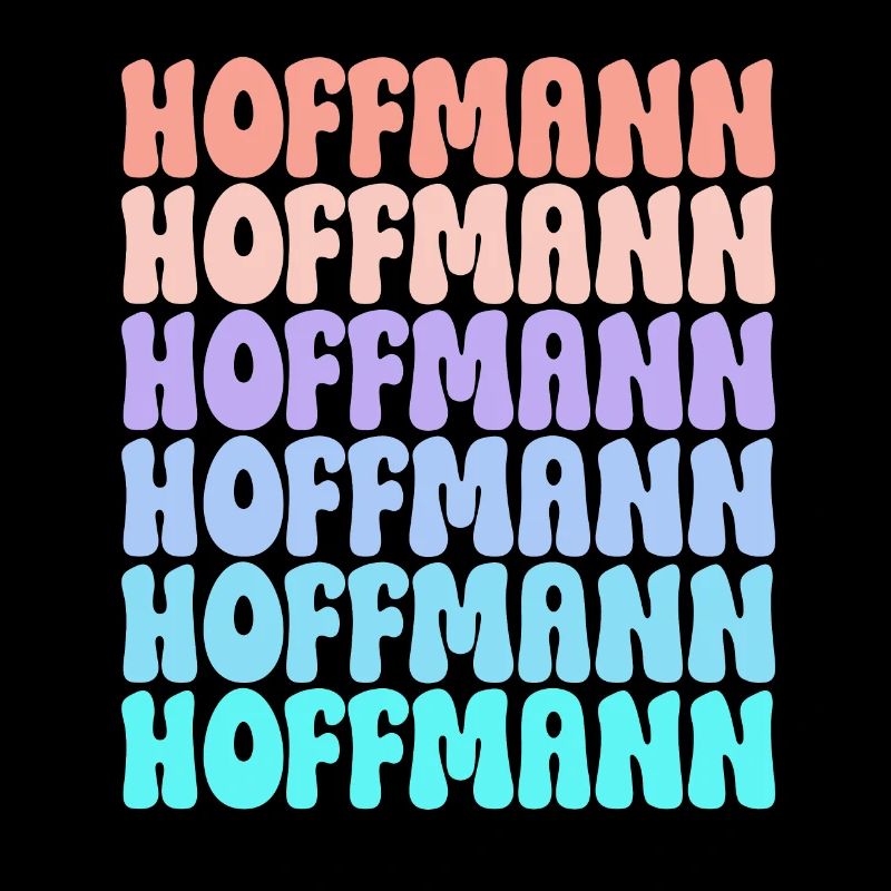 Idée cadeau de nom de famille rétro Hoffmann