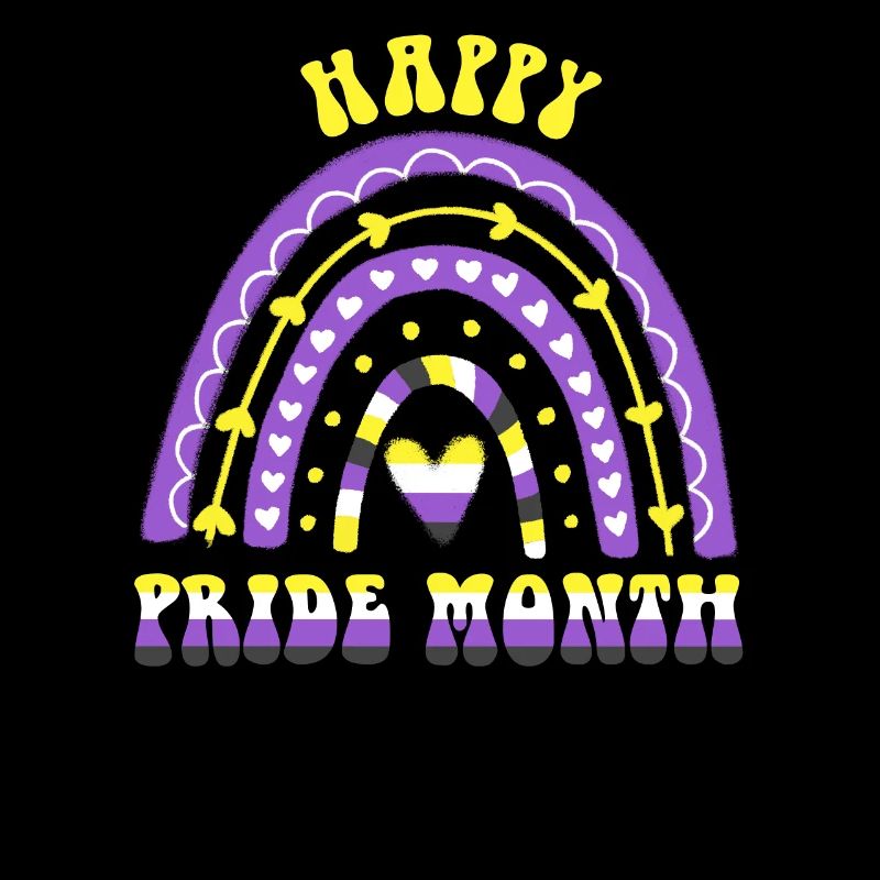 Happy Pride Month Nonbinary Regenbogen