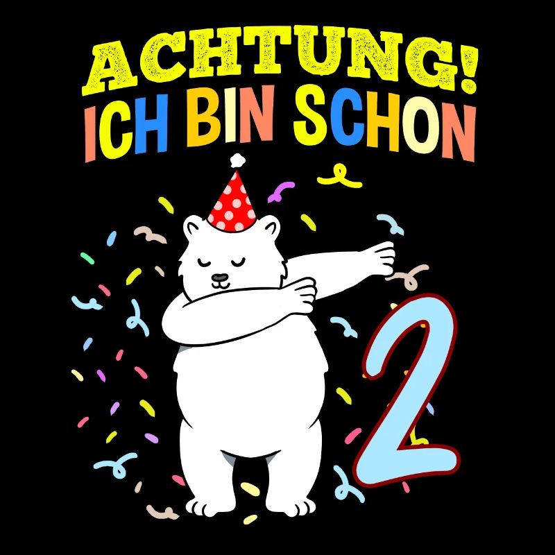 Achtung Ich Bin Schon 2 Geburtstag Eisbär