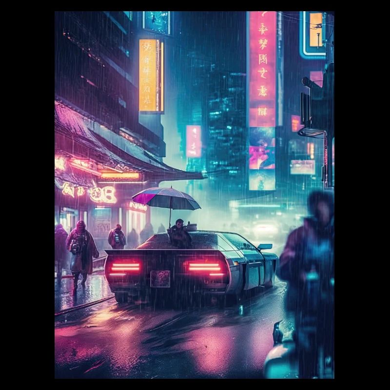 Retro-Träumerei: Oldtimer im Regen