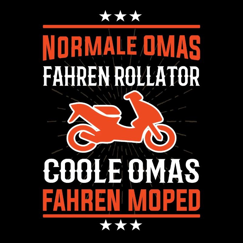 Coole Omas fahren Moped Design