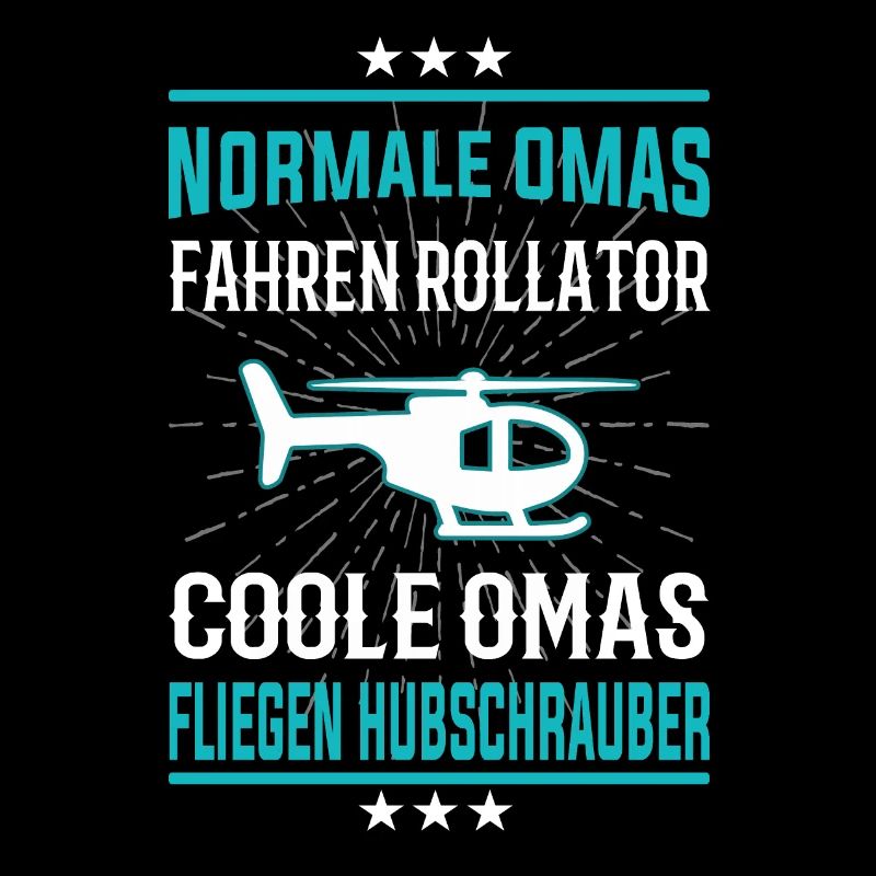 Coole Omas fliegen Hubschrauber