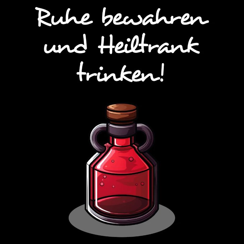 Ruhe Bewahren Und Heiltrank Trinken - hell