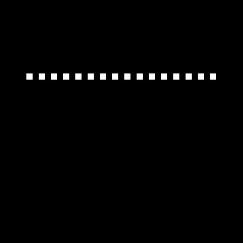 Dash line square white