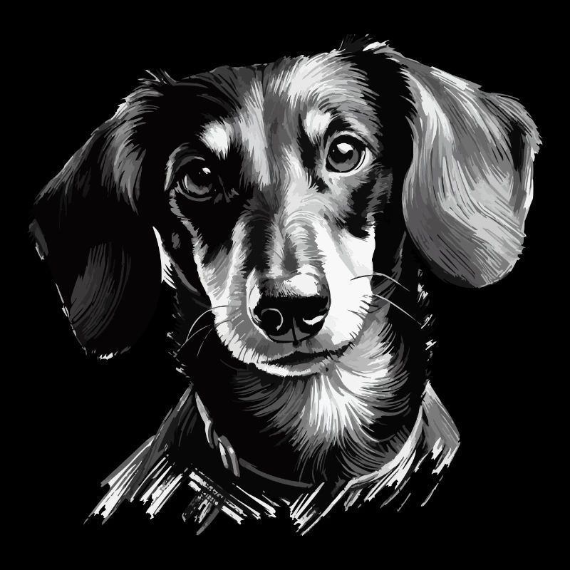 Dessin de teckel