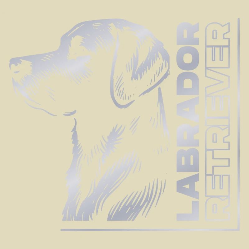 Labrador Drawing Head Silver