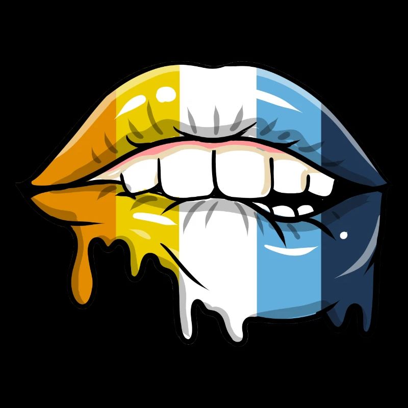Tropfend Lippen Aroace Pride