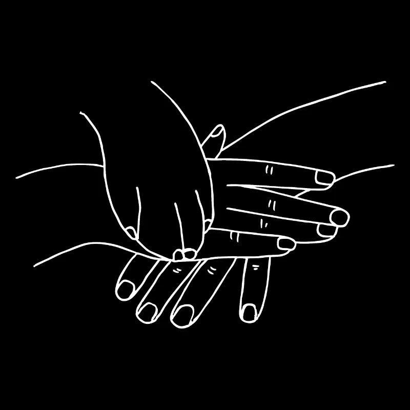 Hand mit Pfote