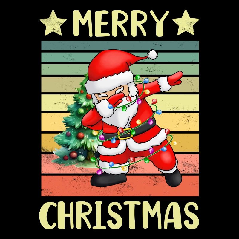 Dabbing Santa Claus Weihnachtsmann