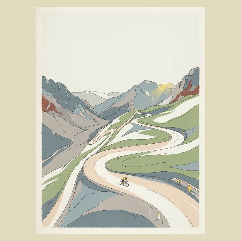 Alpe d'Huez — Radfahrer-Erinnerung