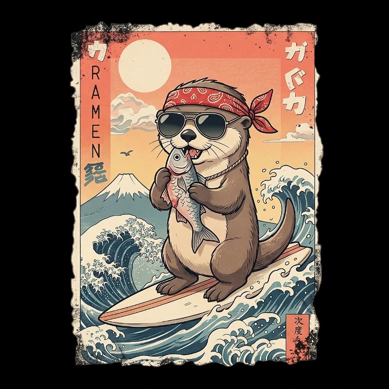 Kawaii Surf Otter