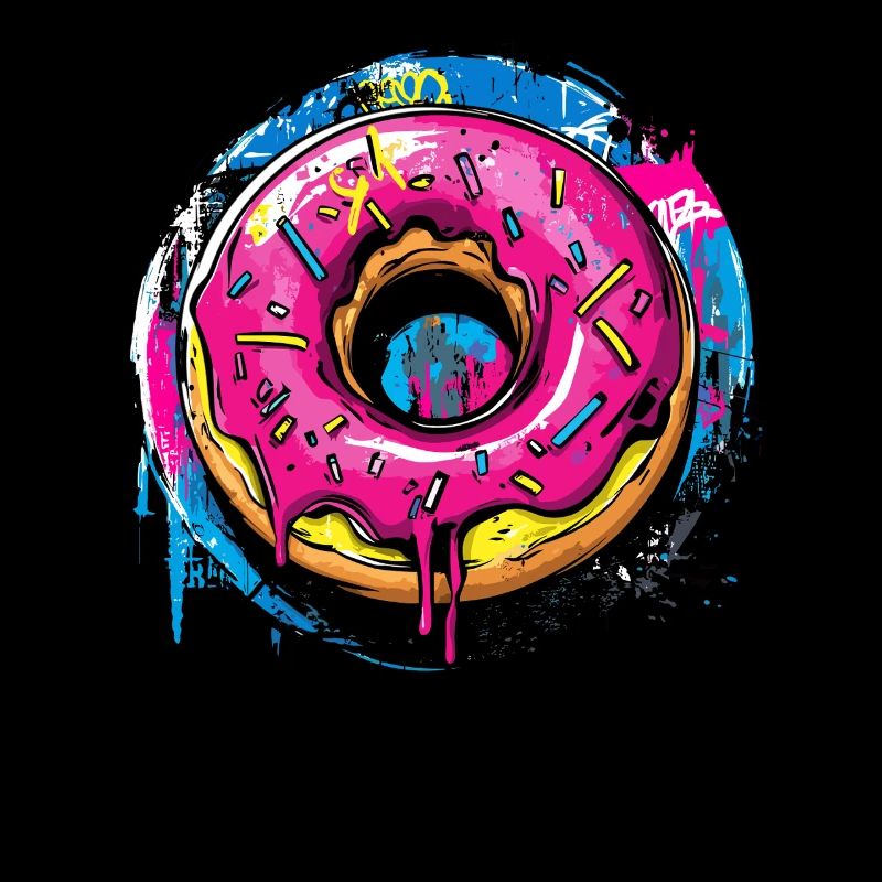 Donut im Graffiti Stil