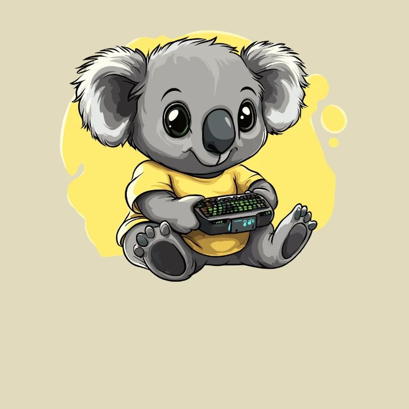 Gamer Koala with Controller