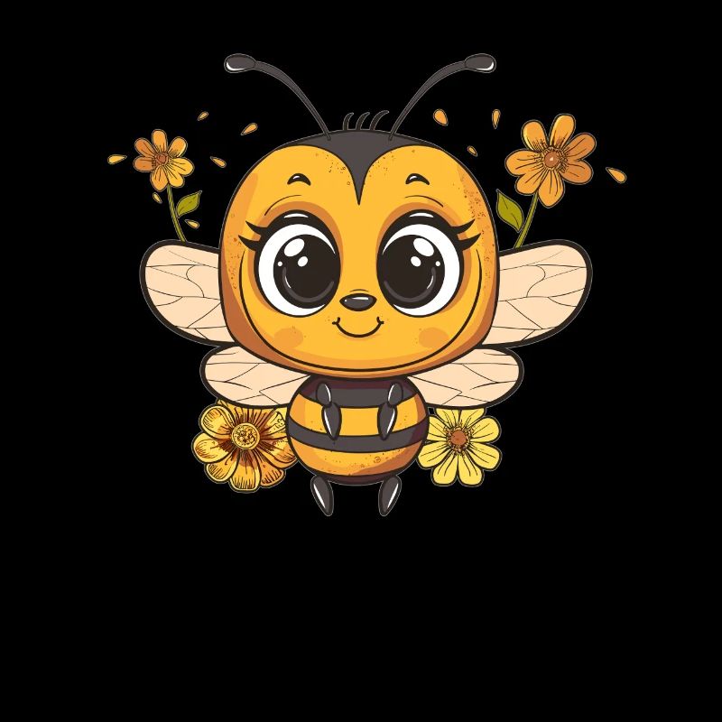 Abeille fleur avec breloque