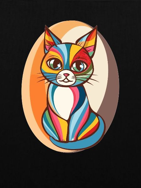 Bunte Popart Katze