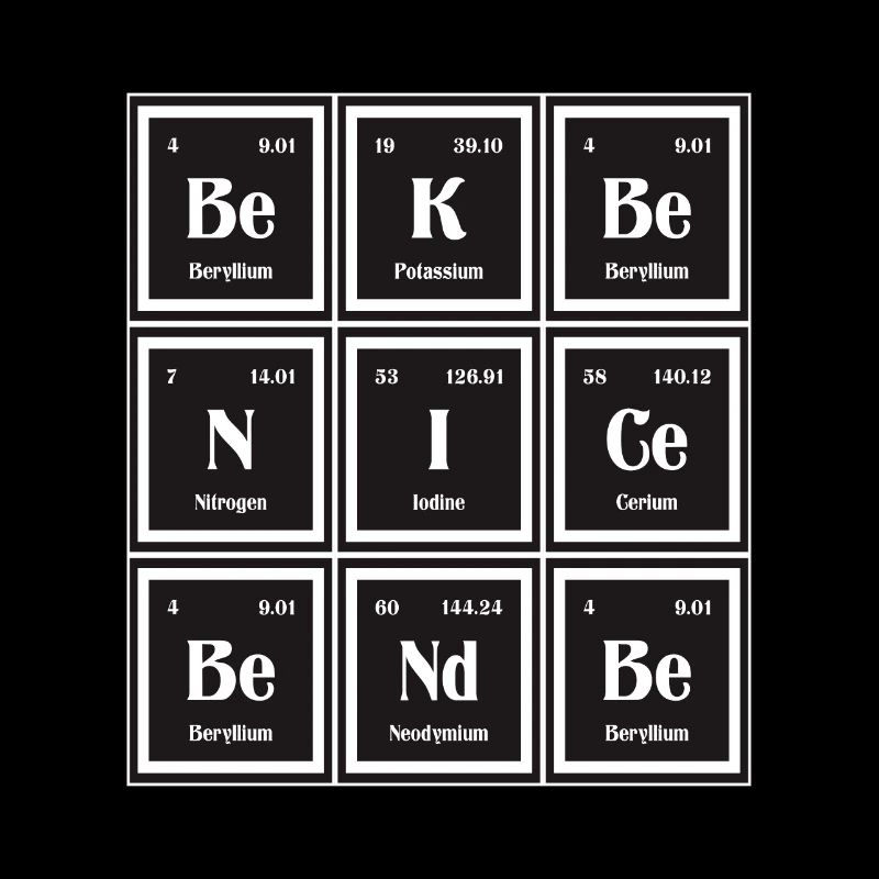 Sei nett Sei freundlich | Periodensystem der Elemente