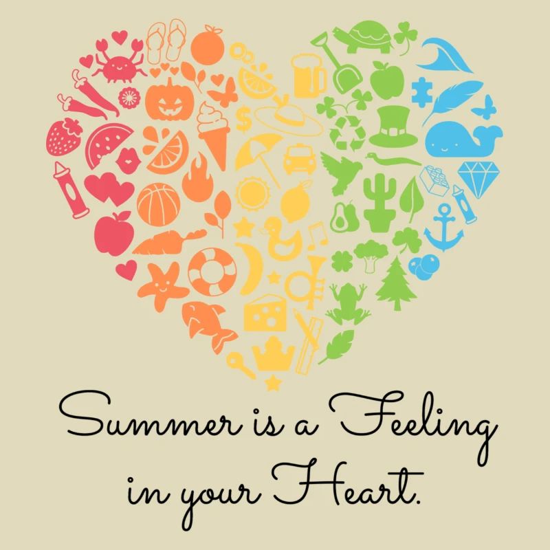 Summerfeeling - schwarzer Text