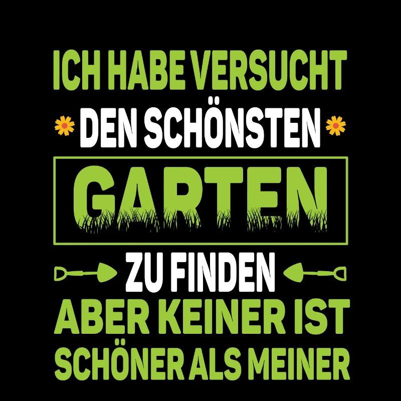 Lustiger Gartenspruch