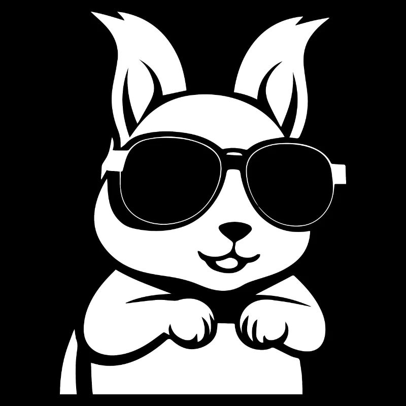 Funny Squirrel Wearing Sunglasses Squirrels