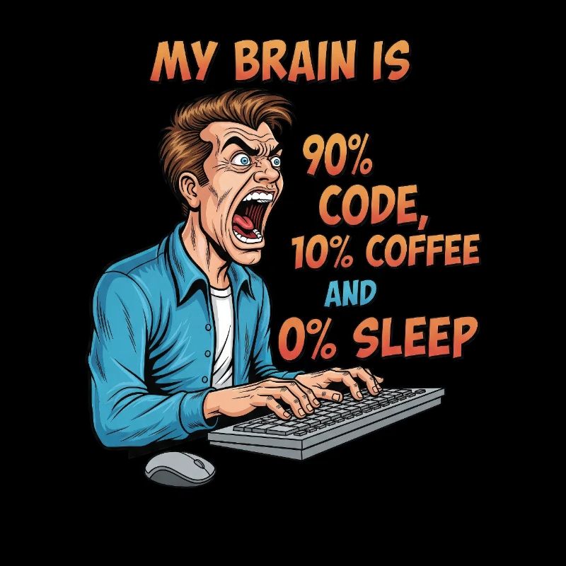 0% Sleep: Code & Coffee Power!