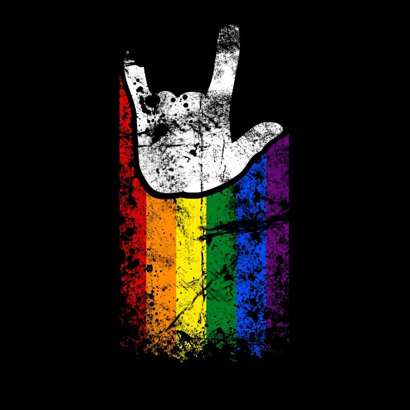 ILY Handsign Regenbogen