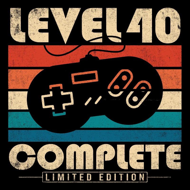 40th Birthday Gift Level 40 Complete