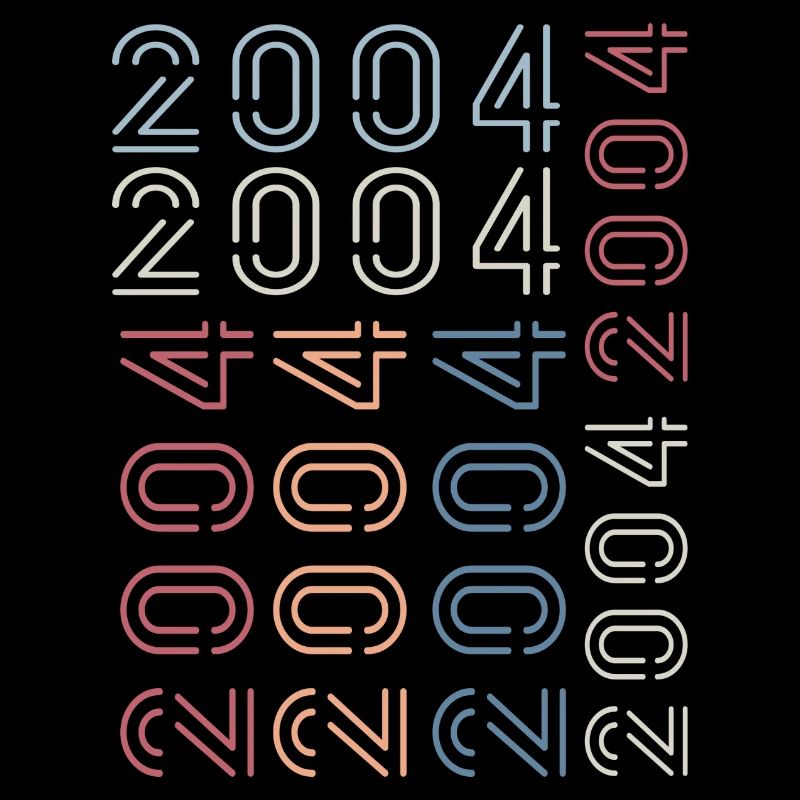 Born In 2004 Birthday Gift 2004 Retro 2004