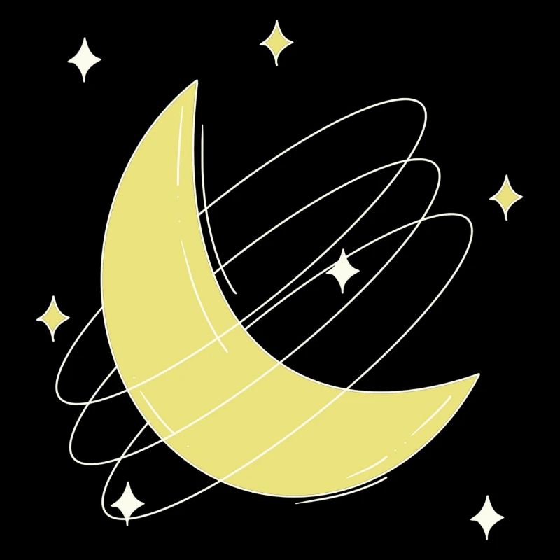 Lune étoilée