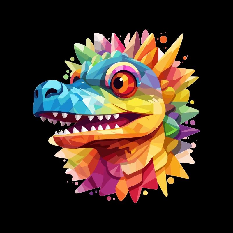 Lustiger bunter Drache
