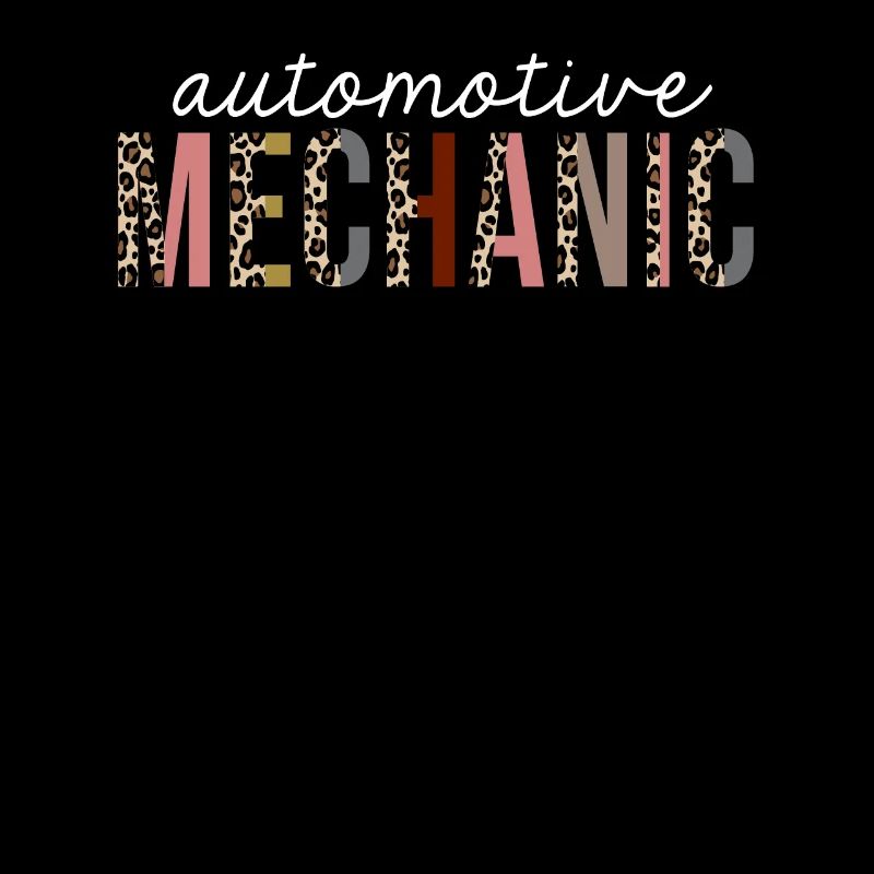 Cadeau drôle d'impression de léopard de mécanicien automobile